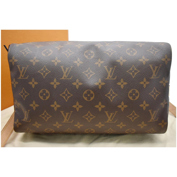 LOUIS VUITTON Speedy 30 Bandouliere Monogram Canvas Shoulder Bag Brown