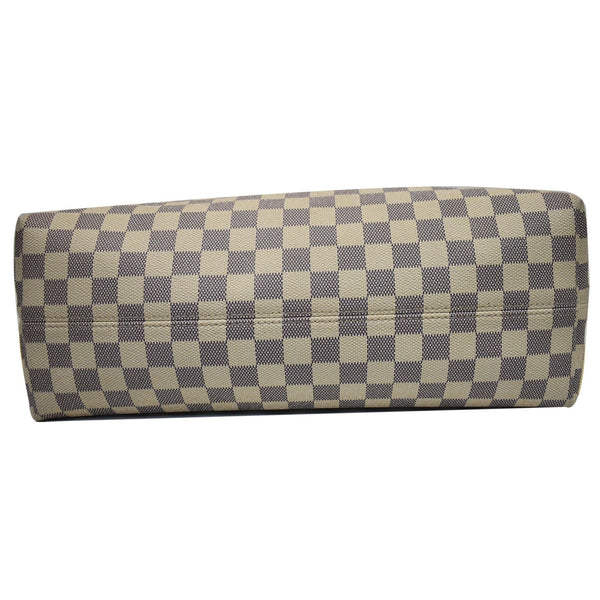 LOUIS VUITTON Graceful MM Damier Azur Hobo Shoulder Bag White