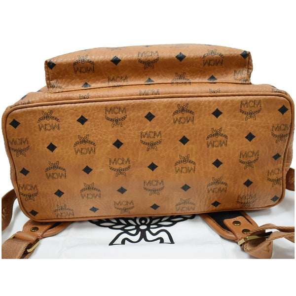 MCM Stark Classic Visetos Canvas Backpack Bag Cognac