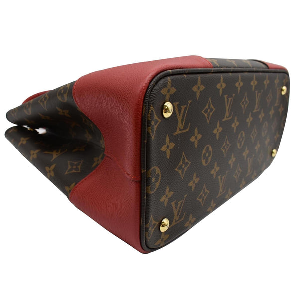 LOUIS VUITTON Flandrin Monogram Canvas Tote Shoulder Bag Red