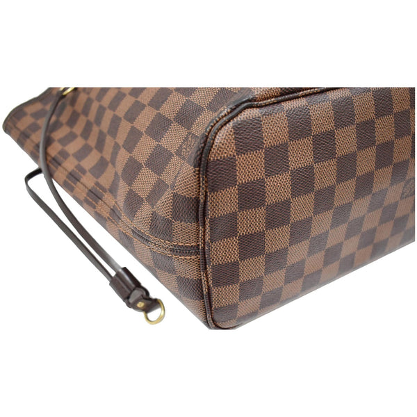 LOUIS VUITTON Neverfull MM Damier Ebene Tote Shoulder Bag Brown