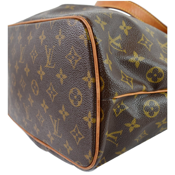 Louis Vuitton Palermo PM Monogram Canvas Shoulder Bag bottom corner