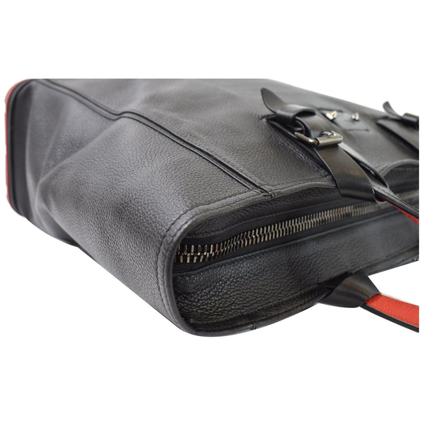 CHRISTIAN LOUBOUTIN Kabiker Leather Tote bag Black/Red