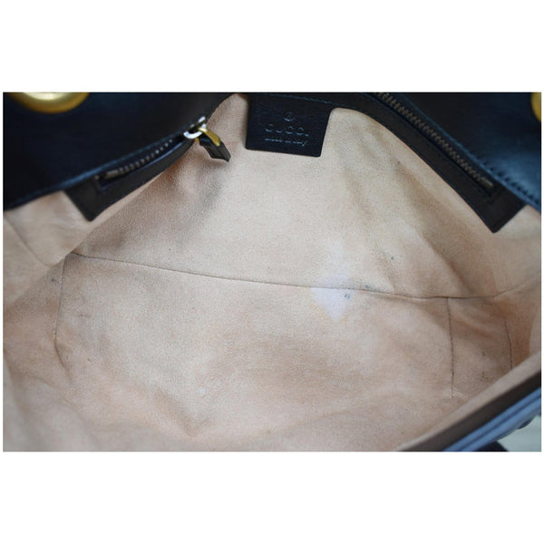 GUCCI GG Marmont Small Matelasse Leather Crossbody Bag Black 443497