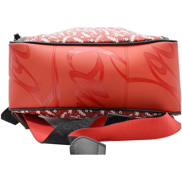 CHRISTIAN LOUBOUTIN Graphic-Print Woven Backpack Red