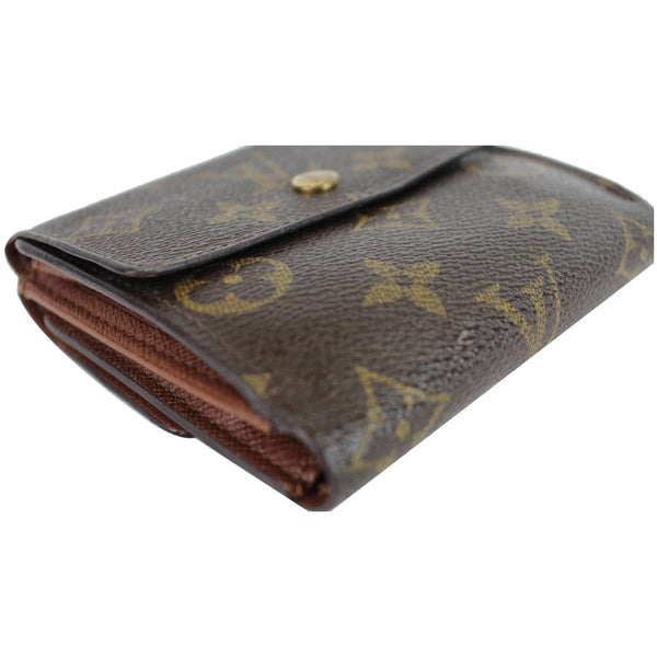 Louis Vuitton Elise Bifold Wallet with button closure