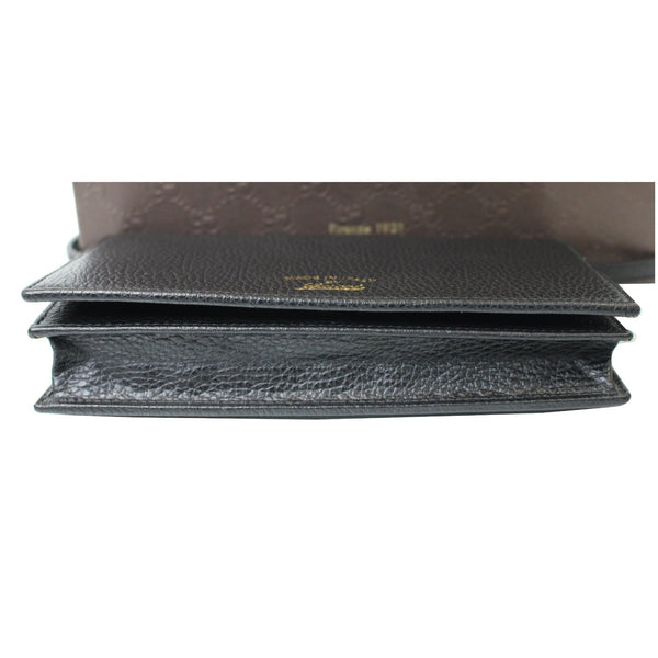 Gucci Textured Leather Swing Crossbody bag bottom