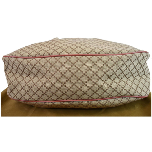 Gucci Medium Sukey Diamante Canvas Bag beige bottom