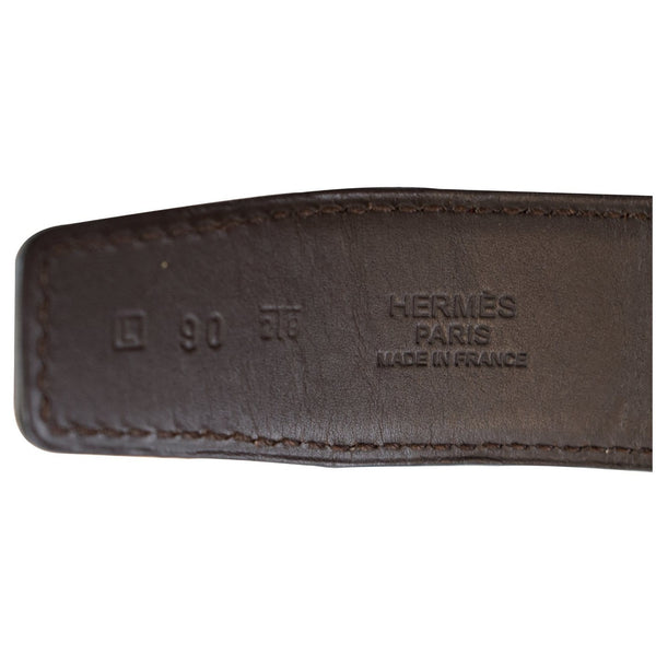 HERMES Constance H Buckle Reversible Belt Red