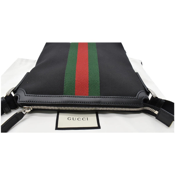 GUCCI Techno Canvas Web Messenger Bag Black 631195