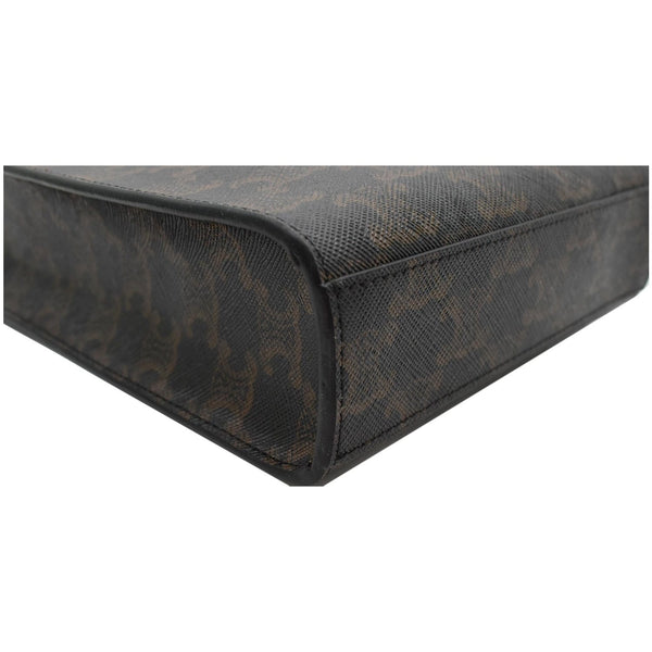 Celine Triomphe Vertical Cabas Small Calfskin Canvas Bag