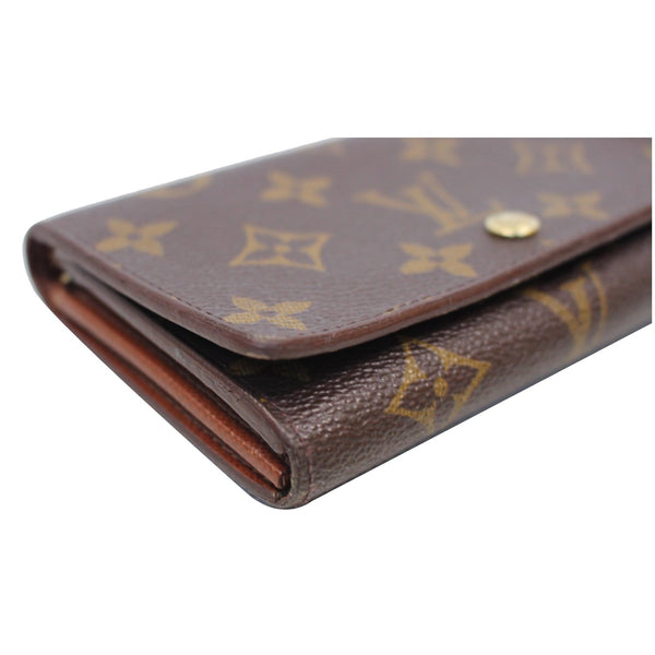 LV Porte Monnaie Monogram Billets Tresor Wallet Side View