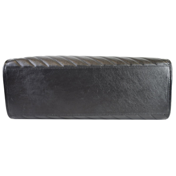 GUCCI GG Marmont Medium Matelasse Leather Tote Bag Black 627332