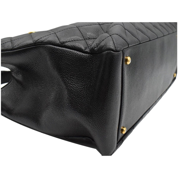 Chanel XL Grand Quilted Caviar Leather Shopping Tote Bag