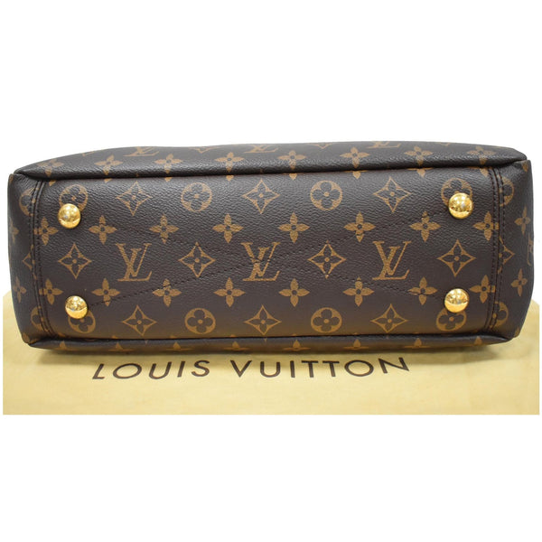 LOUIS VUITTON Pallas Chain Monogram Canvas Shopper Bag Brown