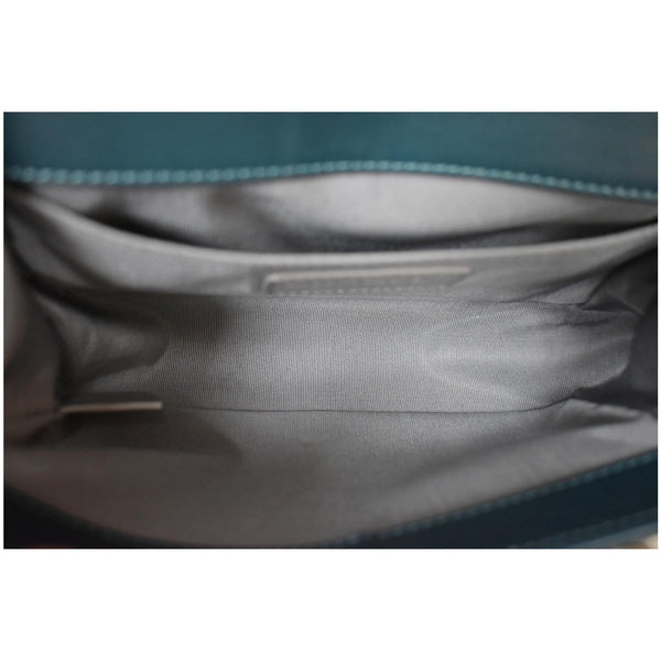 CHANEL Small Boy CC Chain Velvet Shoulder Bag Teal