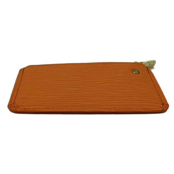LOUIS VUITTON Epi Leather Pochette Cles Key Pouch Tassel Orange