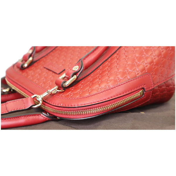 Gucci Dome Convertible Micro Guccissima Hand Bag corner side view