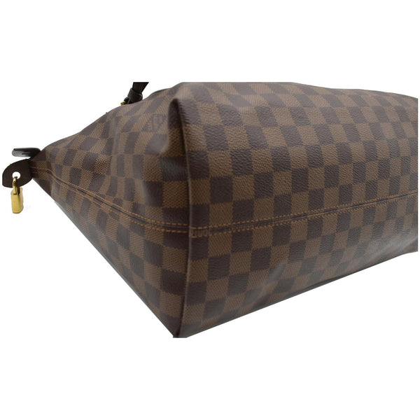 LOUIS VUITTON Iena MM Damier Ebene Shoulder Bag Brown