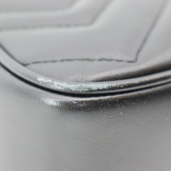 GUCCI GG Marmont Matelasse Mini Leather Crossbody Bag