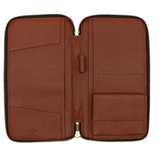 LOUIS VUITTON Zippy XL Monogram Canvas Organizer Wallet Brown