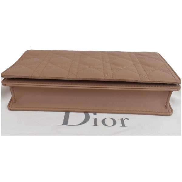 CHRISTIAN DIOR The Lady Dior Calfskin Chain Pouch Bag Blush Ultramatte - Final Sale