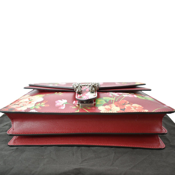 GUCCI Dionysus Floral Blooms Leather Shoulder Bag Red 400235
