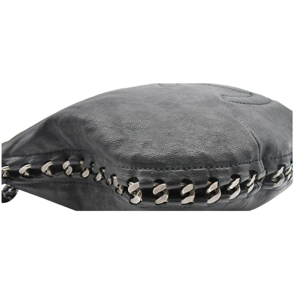 CHANEL Modern Chain Calfskin Leather Hobo Bag Black