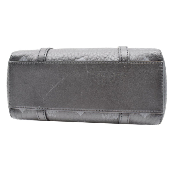 MCM Worldwide Mini Toni Visetos Canvas Tote Bag Black