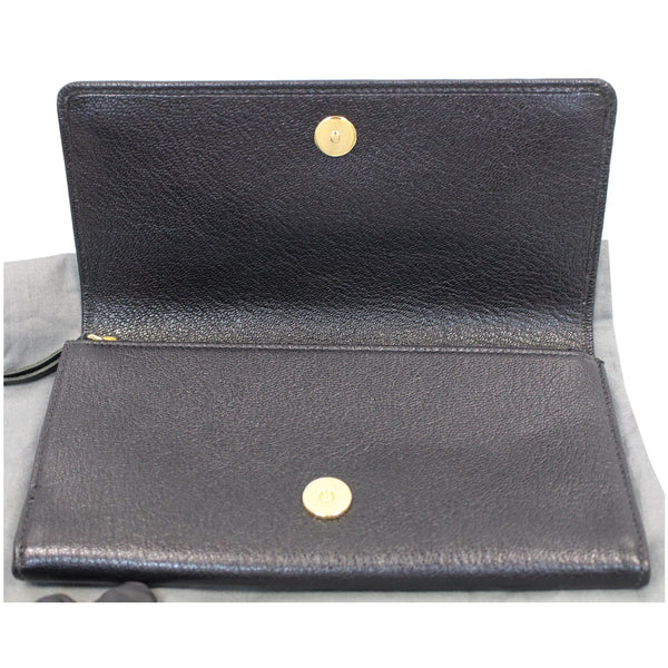 BALENCIAGA Classic Metallic Edge Continental Zip Around Wallet Black - 25% OFF