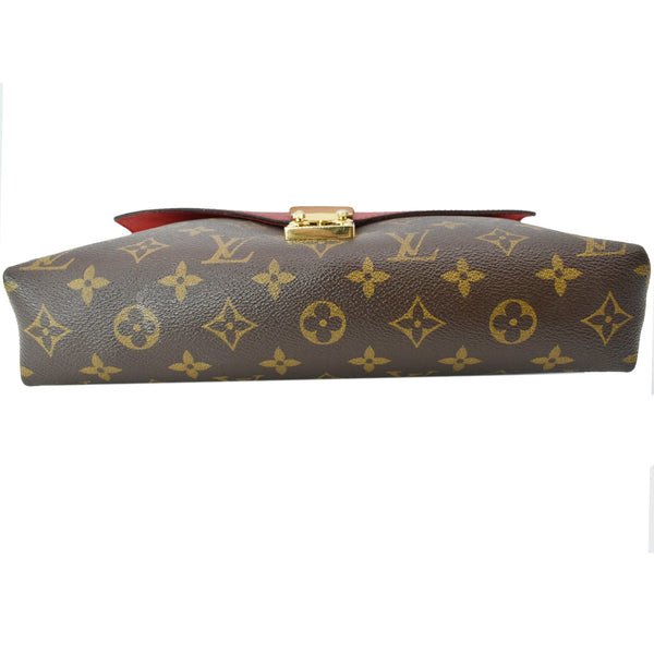 LOUIS VUITTON Pallas Chain Monogram Canvas Crossbody Bag Brown