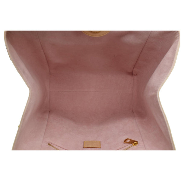 LOUIS VUITTON Propriano Damier Azur Tote Shoulder Bag White