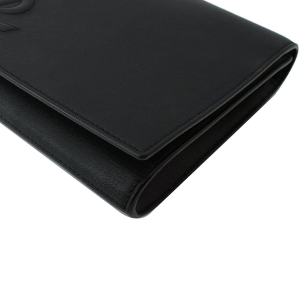 Yves Saint Laurent Leather Clutch Wallet Black - DDH