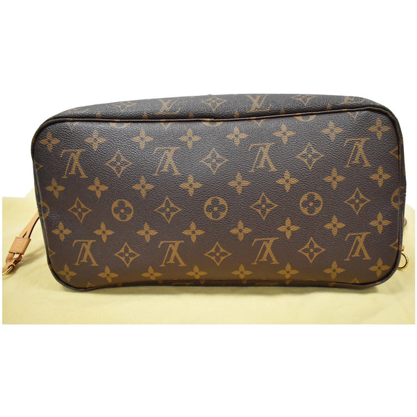 Louis Vuitton Neverfull MM Monogram Canvas Tote Bag bottom