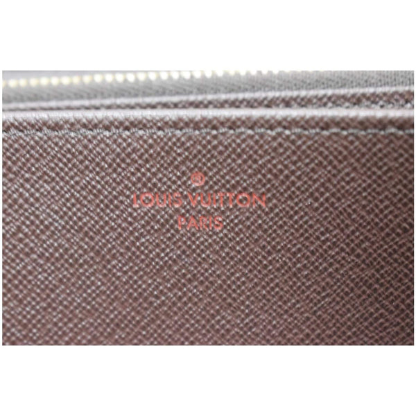 LOUIS VUITTON Damier Ebene Zippy Long Wallet Brown