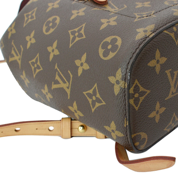 LOUIS VUITTON Montsouris NM Monogram Canvas Backpack Bag Brown