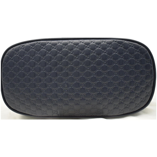 GUCCI Mini Dome Micro Guccissima Leather Crossbody Bag Blue 449654