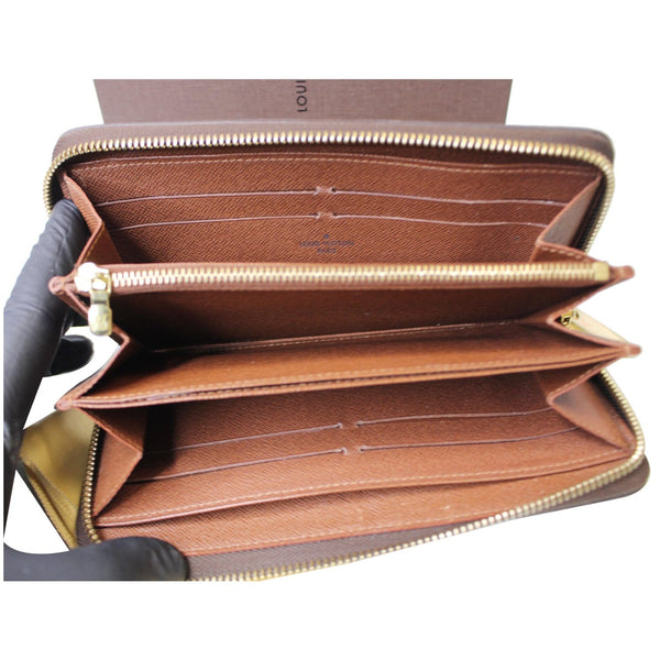 Louis Vuitton Zippy Monogram Canvas Long Wallet Brown pockets