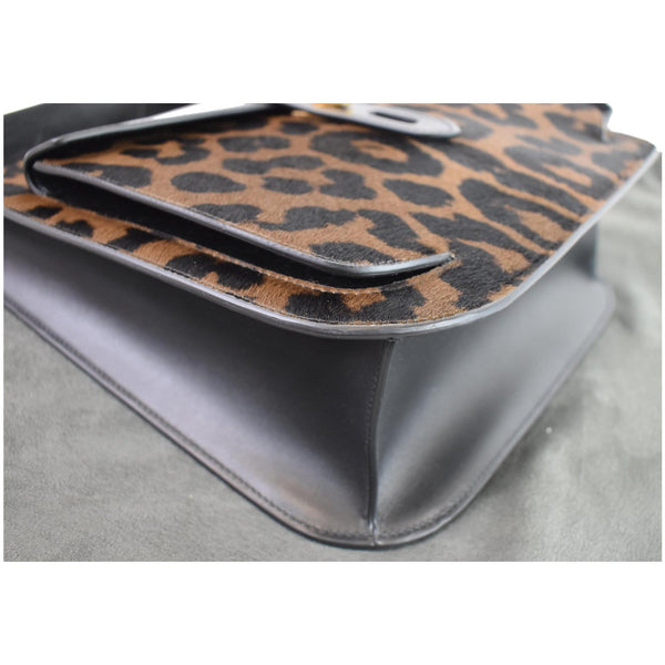 TOM FORD T-Twist Medium Calf Hair Crossbody Bag Leopard-Print