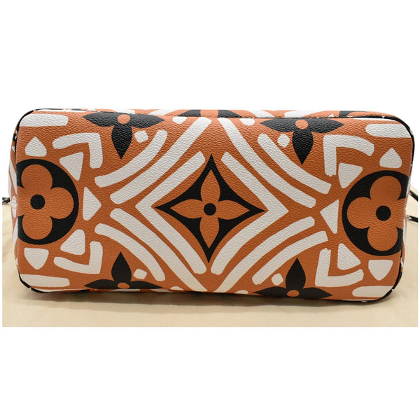 LOUIS VUITTON Neverfull Crafty MM Monogram Gaint Canvas Tote Bag Caramel