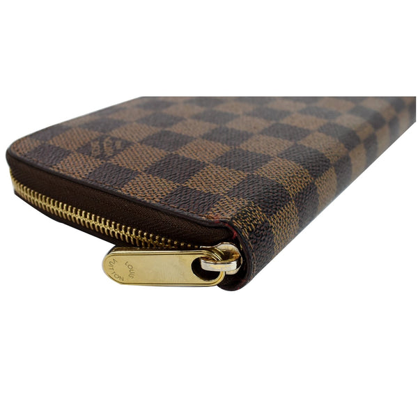 LOUIS VUITTON Zippy Damier Ebene Organizer Wallet Brown