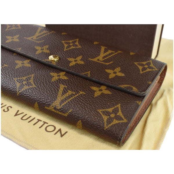 LOUIS VUITTON Monogram Canvas Sarah Wallet Brown