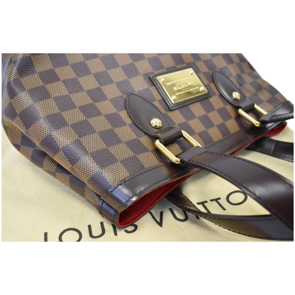 Louis Vuitton Hampstead PM Damier Ebene Shoulder Bag - leather handle