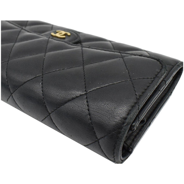 Chanel Classic Long Flap Leather Wallet Black - Shop Now