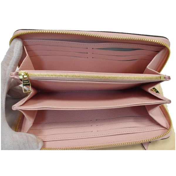 LOUIS VUITTON Empreinte Monogram By The Pool Zippy Wallet Rose Pink
