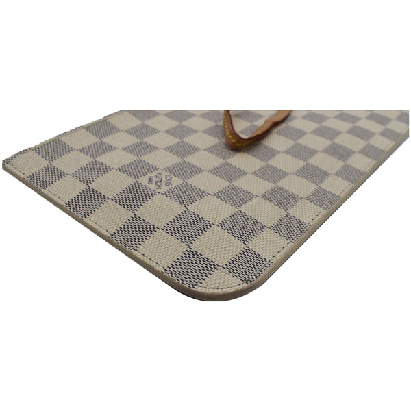 Louis Vuitton Neverfull MM Damier Azur Pochette Wristlet for women