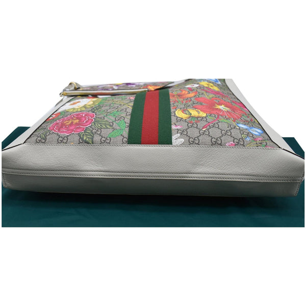 Gucci Ophidia GG Flora Vertical Shopping Tote Bag