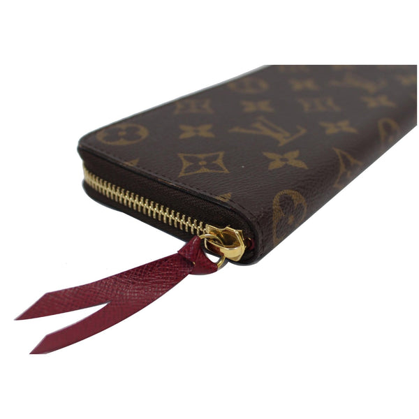LOUIS VUITTON Clemence Monogram Canvas Wallet Brown