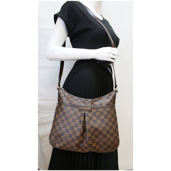 LOUIS VUITTON Bloomsbury PM Damier Ebene Crossbody Bag Brown