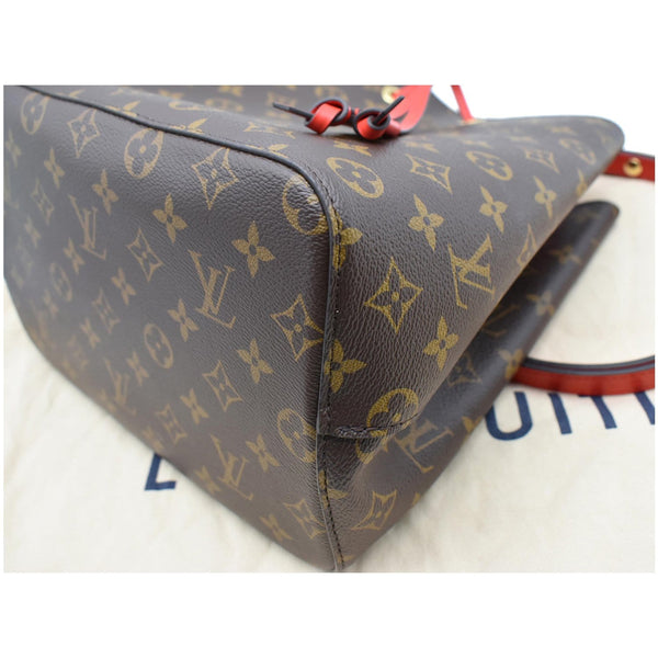 LOUIS VUITTON Neonoe Monogram Canvas Shoulder Bag Coquelicot